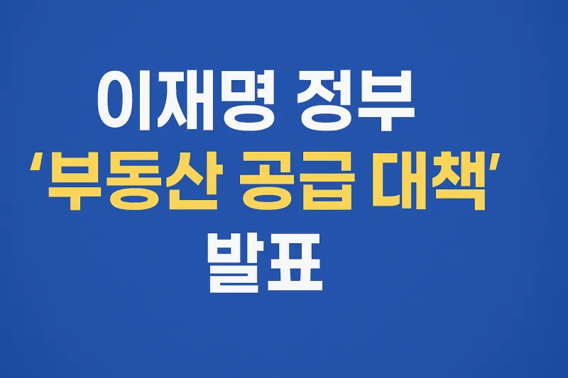 이재명 부동산 정책